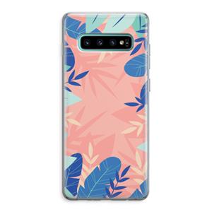 CaseCompany Tropisch: Samsung Galaxy S10 Plus Transparant Hoesje