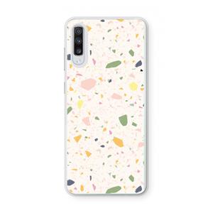 CaseCompany Terrazzo N°21: Samsung Galaxy A70 Transparant Hoesje