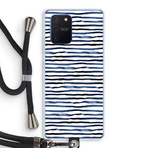 CaseCompany Verrassende lijnen: Samsung Galaxy Note 10 Lite Transparant Hoesje met koord