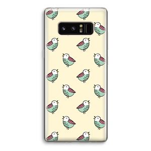 CaseCompany Vogeltjes: Samsung Galaxy Note 8 Transparant Hoesje
