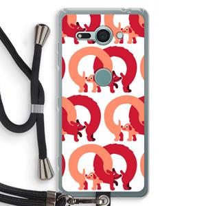 CaseCompany Dogs: Sony Xperia XZ2 Compact Transparant Hoesje met koord