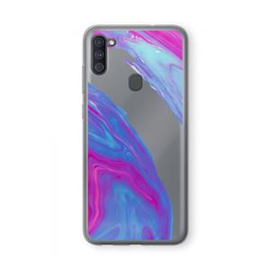 CaseCompany Zweverige regenboog: Samsung Galaxy A11 Transparant Hoesje