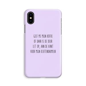 CaseCompany Ochtendhumeur: iPhone X Volledig Geprint Hoesje