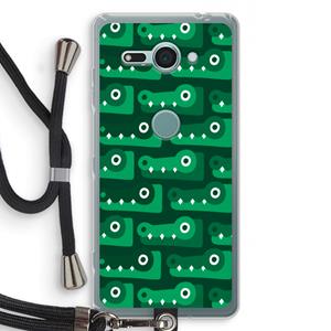 CaseCompany Crocs: Sony Xperia XZ2 Compact Transparant Hoesje met koord