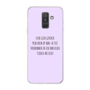 CaseCompany Tequila: Samsung Galaxy A6 Plus (2018) Transparant Hoesje