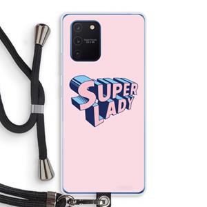 CaseCompany Superlady: Samsung Galaxy Note 10 Lite Transparant Hoesje met koord