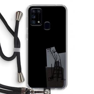 CaseCompany Musketon Painter: Samsung Galaxy M31 Transparant Hoesje met koord