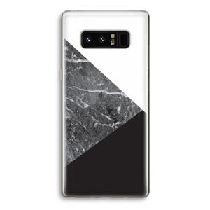 CaseCompany Combinatie marmer: Samsung Galaxy Note 8 Transparant Hoesje