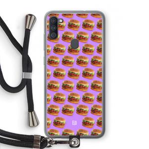 CaseCompany Giants: Samsung Galaxy A11 Transparant Hoesje met koord