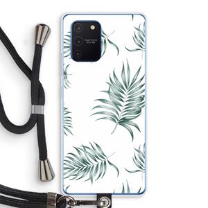 CaseCompany Simple leaves: Samsung Galaxy Note 10 Lite Transparant Hoesje met koord