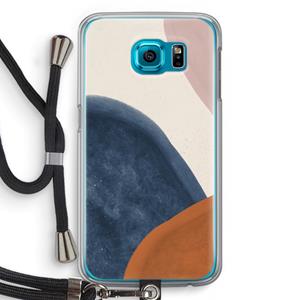 CaseCompany Geo #1: Samsung Galaxy S6 Transparant Hoesje met koord