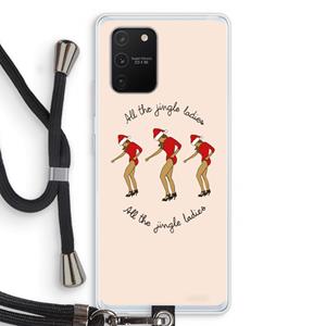 CaseCompany Jingle Ladies: Samsung Galaxy S10 Lite Transparant Hoesje met koord