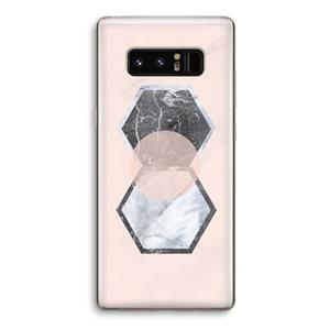 CaseCompany Creatieve toets: Samsung Galaxy Note 8 Transparant Hoesje