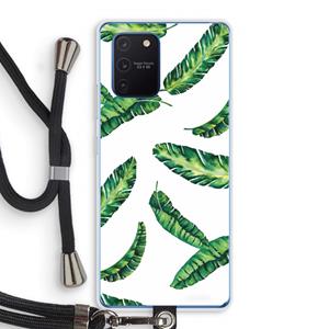 CaseCompany Lange bladeren: Samsung Galaxy Note 10 Lite Transparant Hoesje met koord