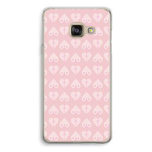 CaseCompany Ass 'n Titties: Samsung A3 (2017) Transparant Hoesje