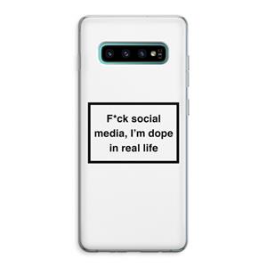 CaseCompany I'm dope: Samsung Galaxy S10 Plus Transparant Hoesje