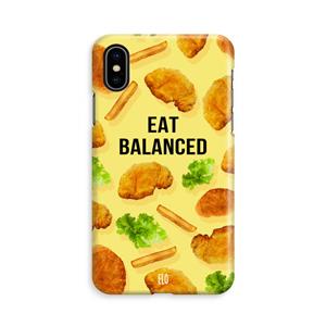 CaseCompany Eat Balanced: iPhone Xs Volledig Geprint Hoesje