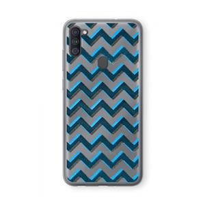 CaseCompany Onderbroken lijn: Samsung Galaxy A11 Transparant Hoesje