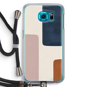CaseCompany Geo #5: Samsung Galaxy S6 Transparant Hoesje met koord