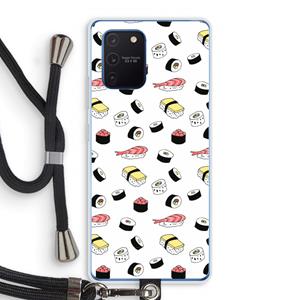 CaseCompany Sushi time: Samsung Galaxy Note 10 Lite Transparant Hoesje met koord