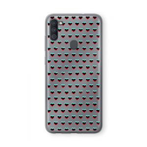 CaseCompany Hartjes: Samsung Galaxy A11 Transparant Hoesje