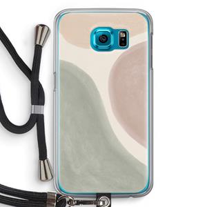 CaseCompany Geo #6: Samsung Galaxy S6 Transparant Hoesje met koord