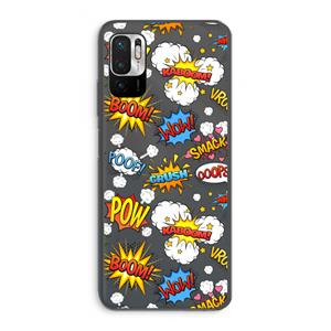 CaseCompany Pow Smack: Xiaomi Redmi Note 10 5G Transparant Hoesje