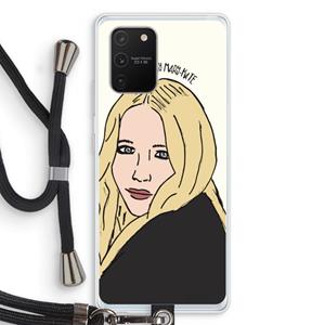 CaseCompany Mary Kate: Samsung Galaxy S10 Lite Transparant Hoesje met koord