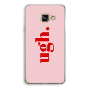 CaseCompany Ugh: Samsung A3 (2017) Transparant Hoesje