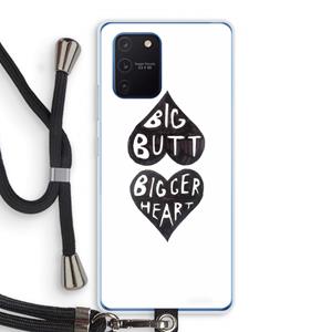 CaseCompany Big butt bigger heart: Samsung Galaxy Note 10 Lite Transparant Hoesje met koord