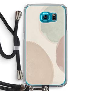 CaseCompany Geo #8: Samsung Galaxy S6 Transparant Hoesje met koord