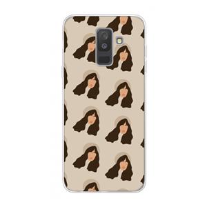 CaseCompany Bonjour mon amour: Samsung Galaxy A6 Plus (2018) Transparant Hoesje