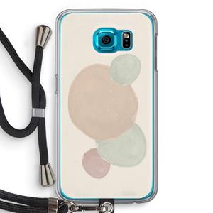 CaseCompany Geo #9: Samsung Galaxy S6 Transparant Hoesje met koord