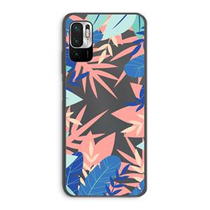 CaseCompany Tropisch: Xiaomi Redmi Note 10 5G Transparant Hoesje