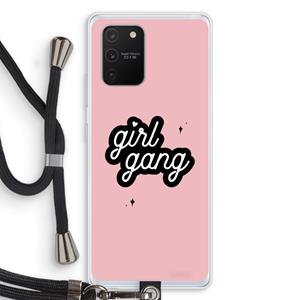 CaseCompany Girl Gang: Samsung Galaxy S10 Lite Transparant Hoesje met koord