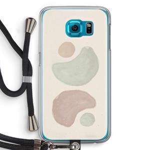 CaseCompany Geo #10: Samsung Galaxy S6 Transparant Hoesje met koord