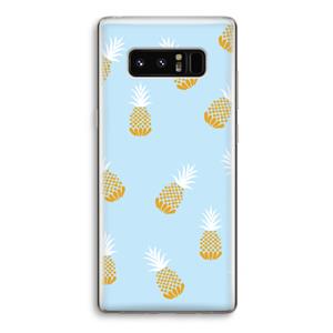 CaseCompany Ananasjes: Samsung Galaxy Note 8 Transparant Hoesje