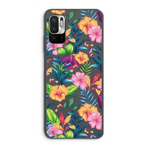 CaseCompany Tropisch 2: Xiaomi Redmi Note 10 5G Transparant Hoesje