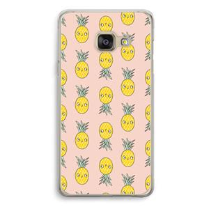 CaseCompany Ananas: Samsung A3 (2017) Transparant Hoesje