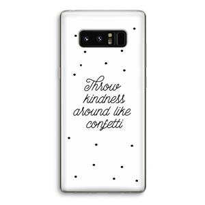 CaseCompany Confetti: Samsung Galaxy Note 8 Transparant Hoesje