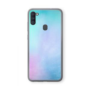 CaseCompany mist pastel: Samsung Galaxy A11 Transparant Hoesje
