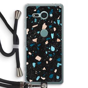 CaseCompany Terrazzo N°11: Sony Xperia XZ2 Compact Transparant Hoesje met koord