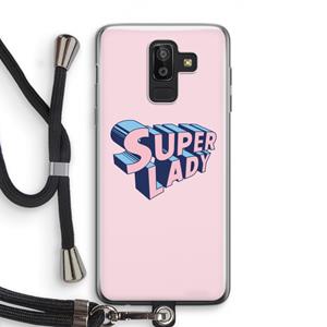 CaseCompany Superlady: Samsung Galaxy J8 (2018) Transparant Hoesje met koord