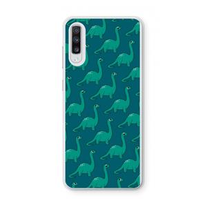 CaseCompany Diplodocus: Samsung Galaxy A70 Transparant Hoesje