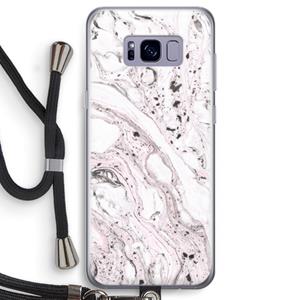 CaseCompany Mengelmoes: Samsung Galaxy S8 Transparant Hoesje met koord