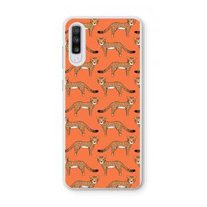 CaseCompany Cheetah: Samsung Galaxy A70 Transparant Hoesje