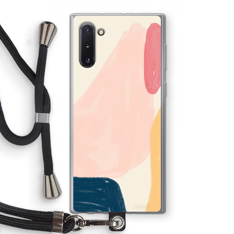 CaseCompany Saturday Flow: Samsung Galaxy Note 10 Transparant Hoesje met koord