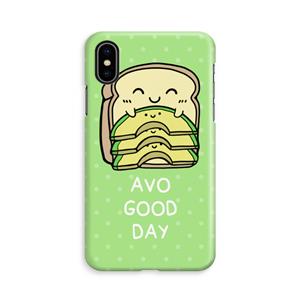CaseCompany Avo Good Day: iPhone Xs Volledig Geprint Hoesje