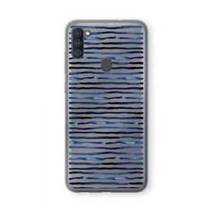 CaseCompany Verrassende lijnen: Samsung Galaxy A11 Transparant Hoesje