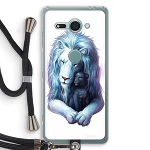 CaseCompany Child Of Light: Sony Xperia XZ2 Compact Transparant Hoesje met koord